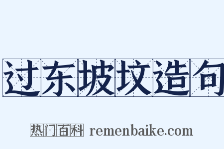 过东坡坟造句是什么意思的图片
